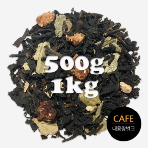 카페용 스트로베리 크림 블렌딩 홍차 잎차 벌크 대용량 500g / 1kg 상미기한할인